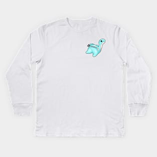 Blue nessie Kids Long Sleeve T-Shirt